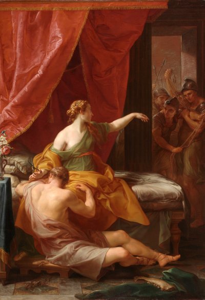 Sansón y Dalila, 1766 de Pompeo Girolamo Batoni